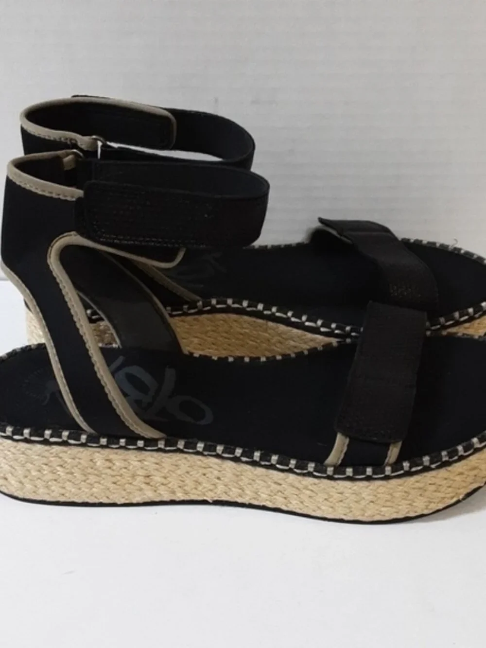 OTBT Reflector espadrilles Women's Black vacations beach casual office Y2K 11M